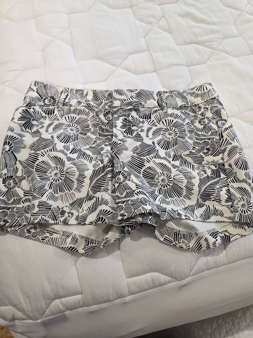 Old Navy Pixie Black and White Floral  Shorts